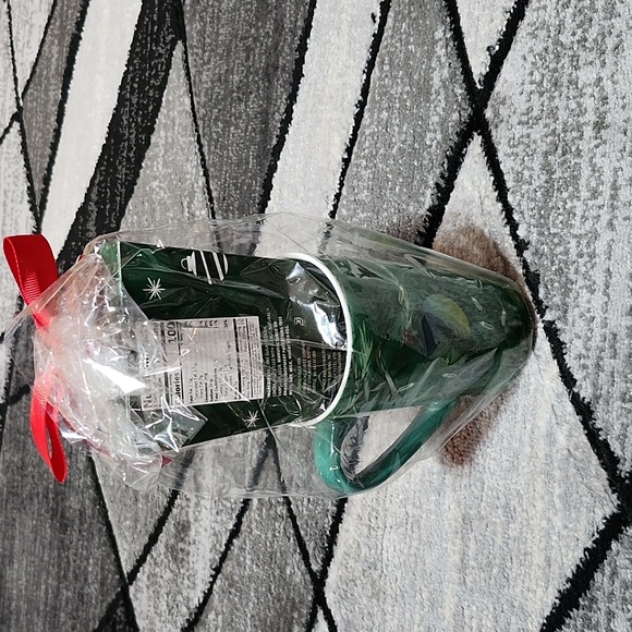 STARBUCKS 2020 RETIRED CHRISTMAS TREE LIGHTS TALL GREEN 16 OZ MUG CUP - Picture 6 of 10